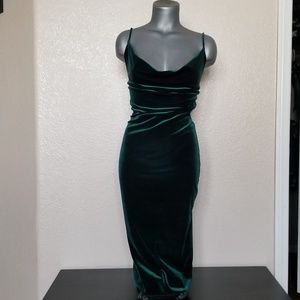 MOVING SALE MAKE OFFER Green velvet dress